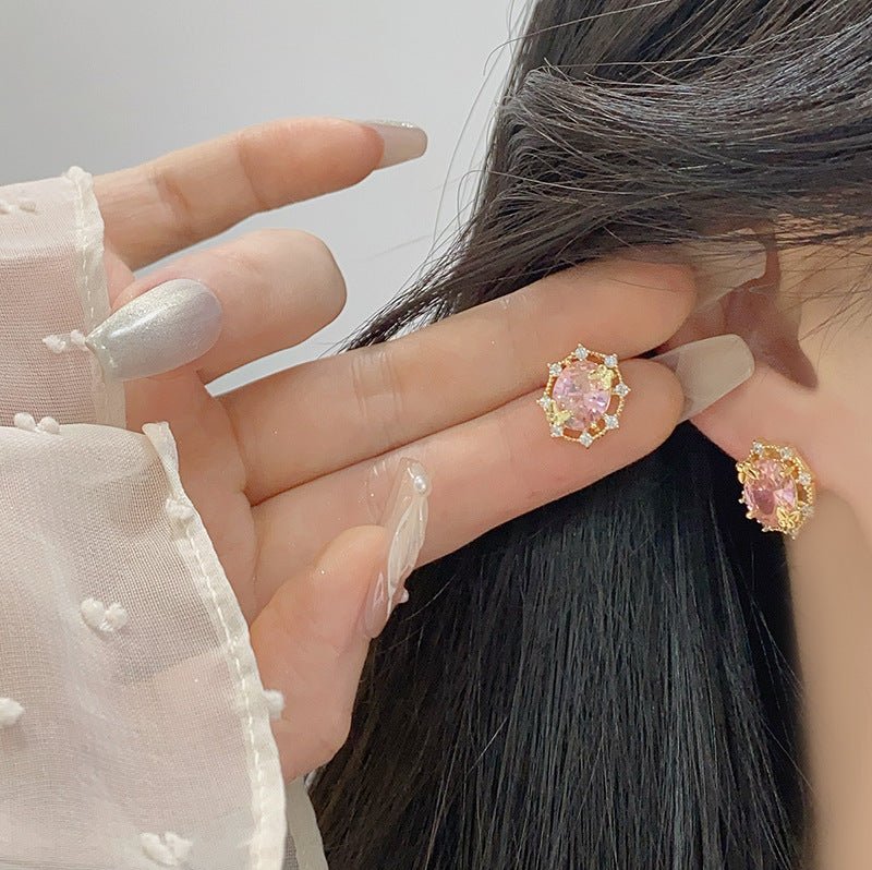 Rosaline Butterfly Stud Earrings - Gold Plated - Abbott Atelier