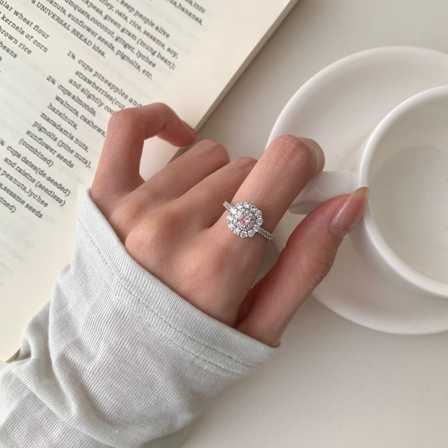 Rosaline Halo Ring - Gold - Plated - Abbott Atelier