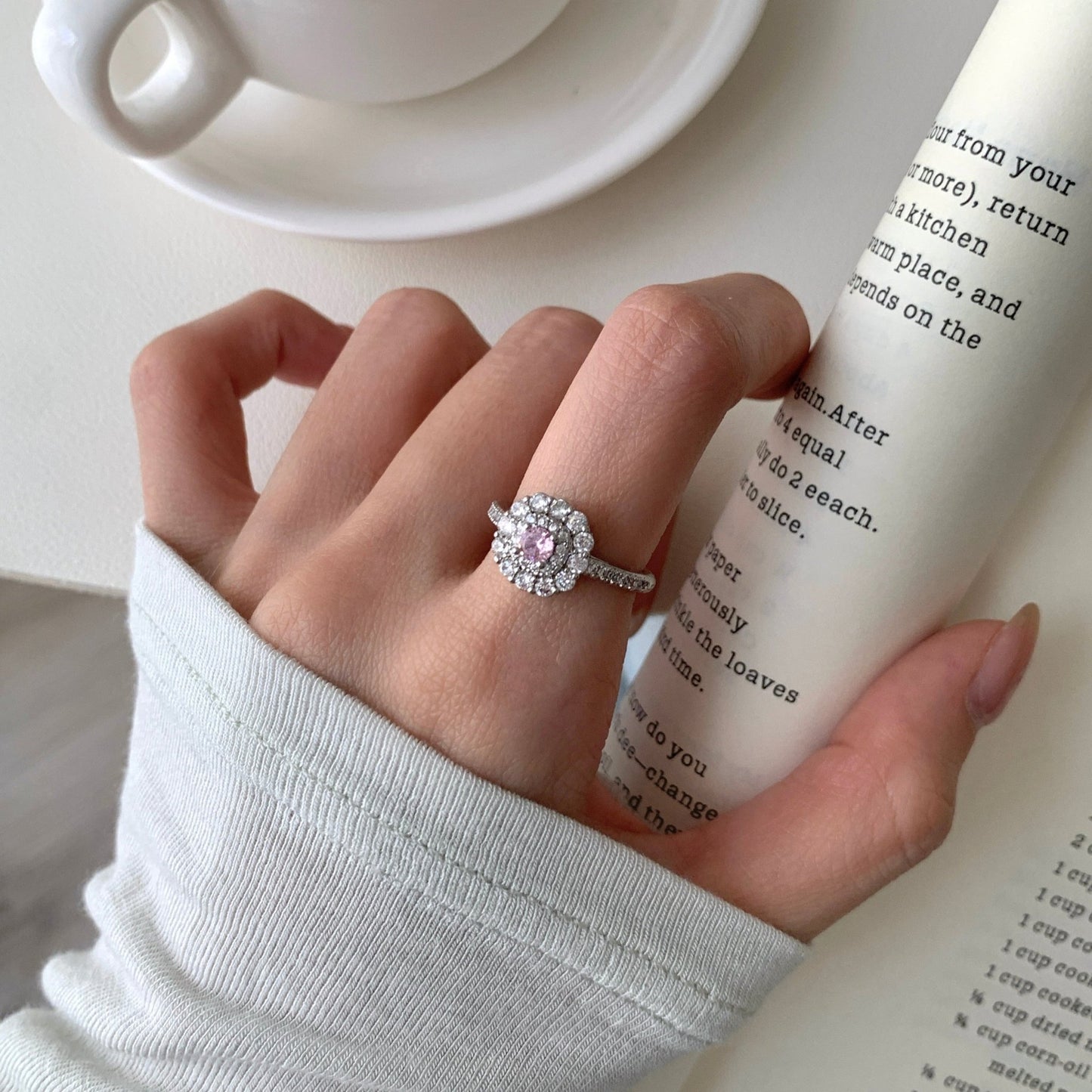 Rosaline Halo Ring - Gold - Plated - Abbott Atelier