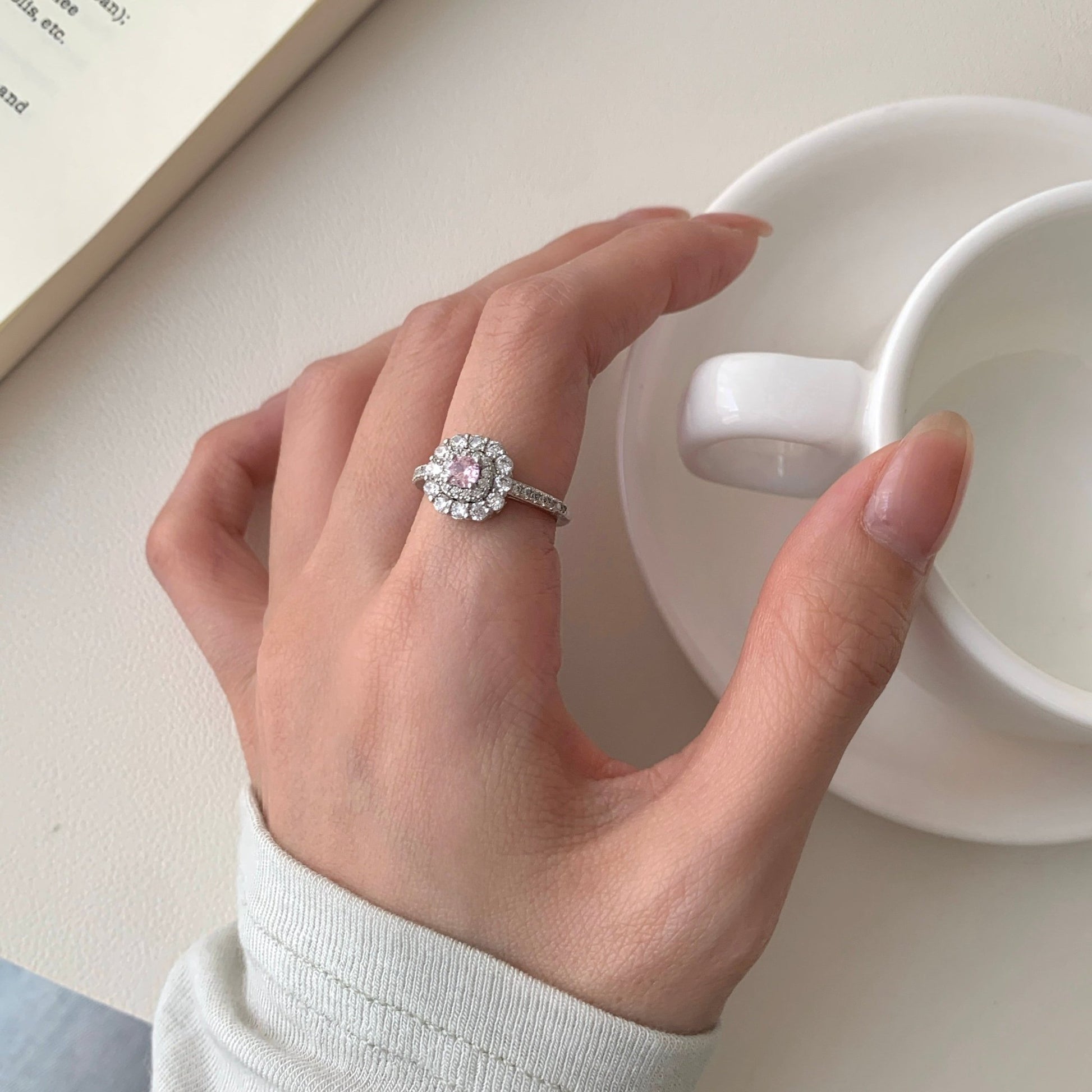 Rosaline Halo Ring - Gold - Plated - Abbott Atelier