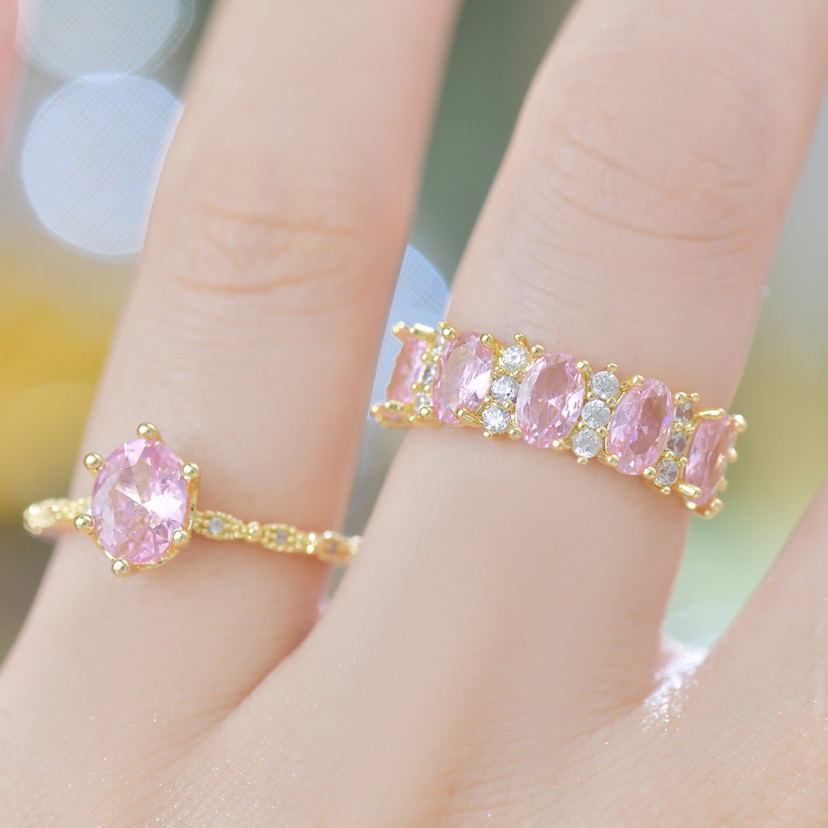 Rosaline Oval Ring in Gold - Gold - Plated - Abbott Atelier