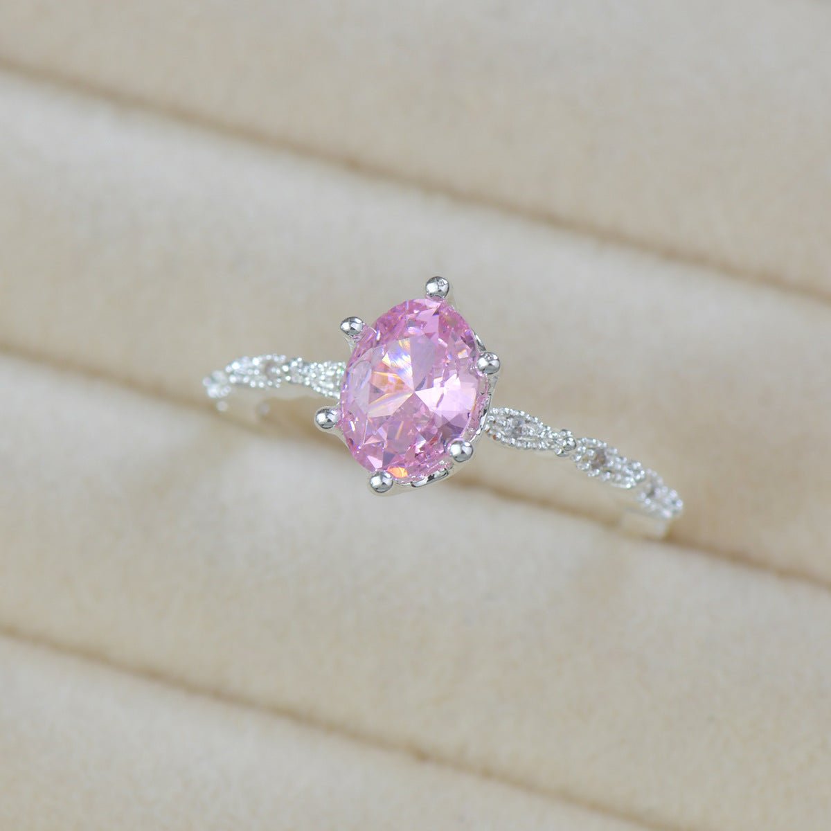 Rosaline Oval Ring in Silver - Gold - Plated - Abbott Atelier