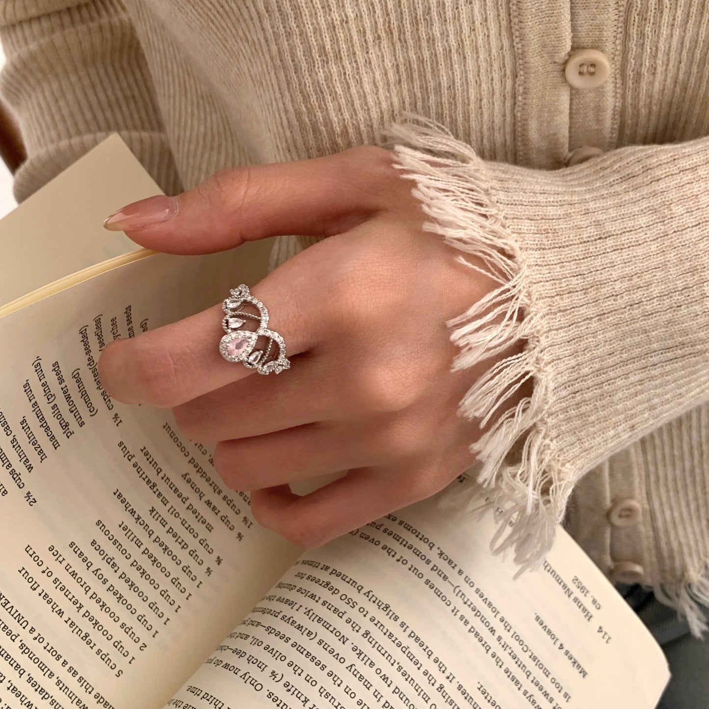 Rosaline Tiara Ring - Gold - Plated - Abbott Atelier