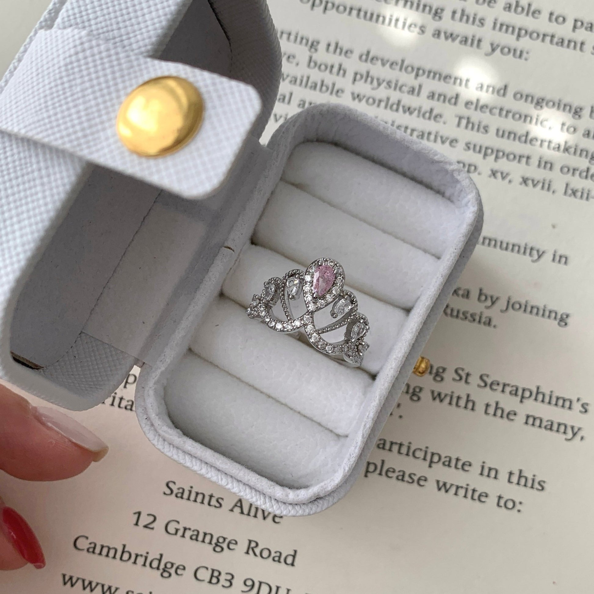 Rosaline Tiara Ring - Gold - Plated - Abbott Atelier