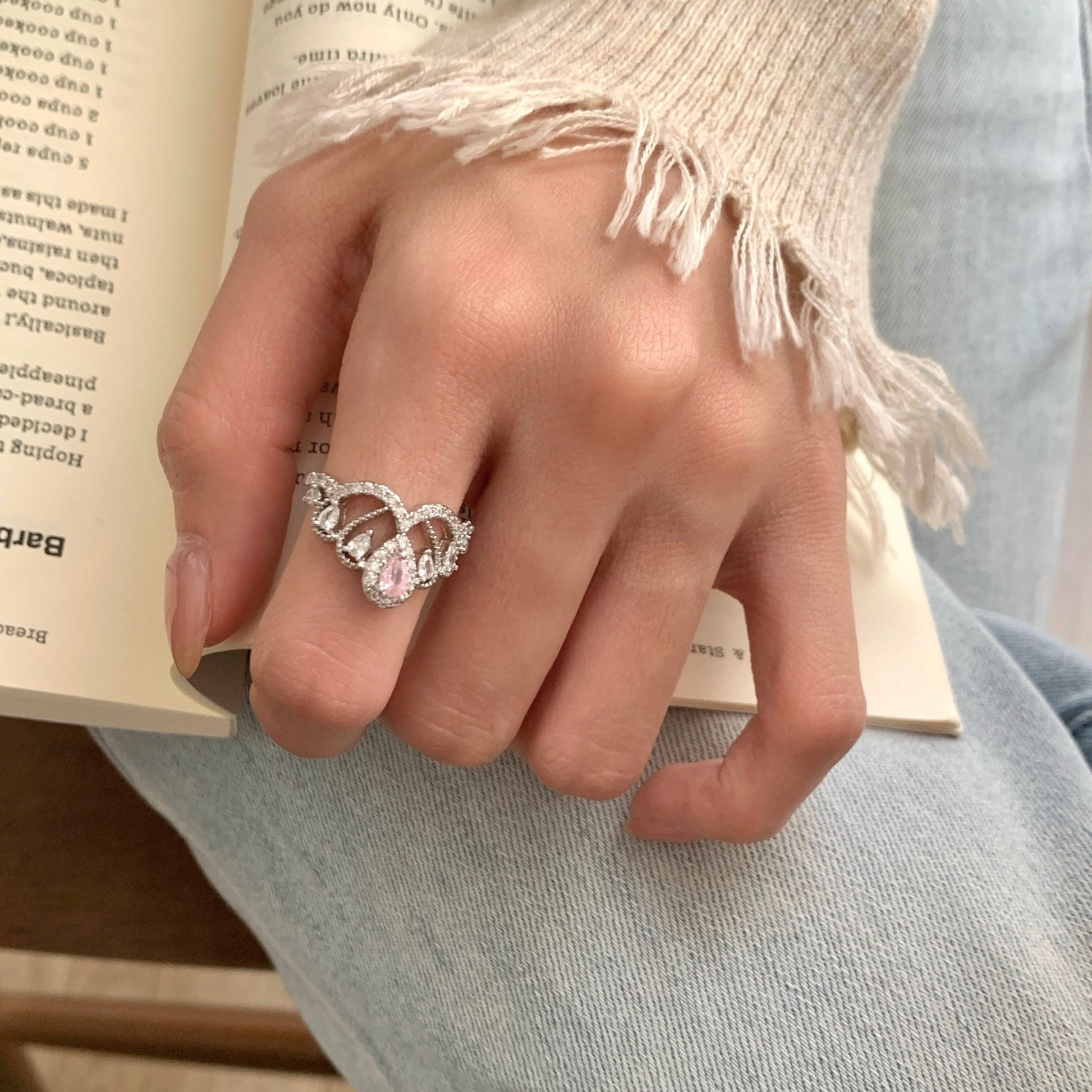 Rosaline Tiara Ring - Gold - Plated - Abbott Atelier