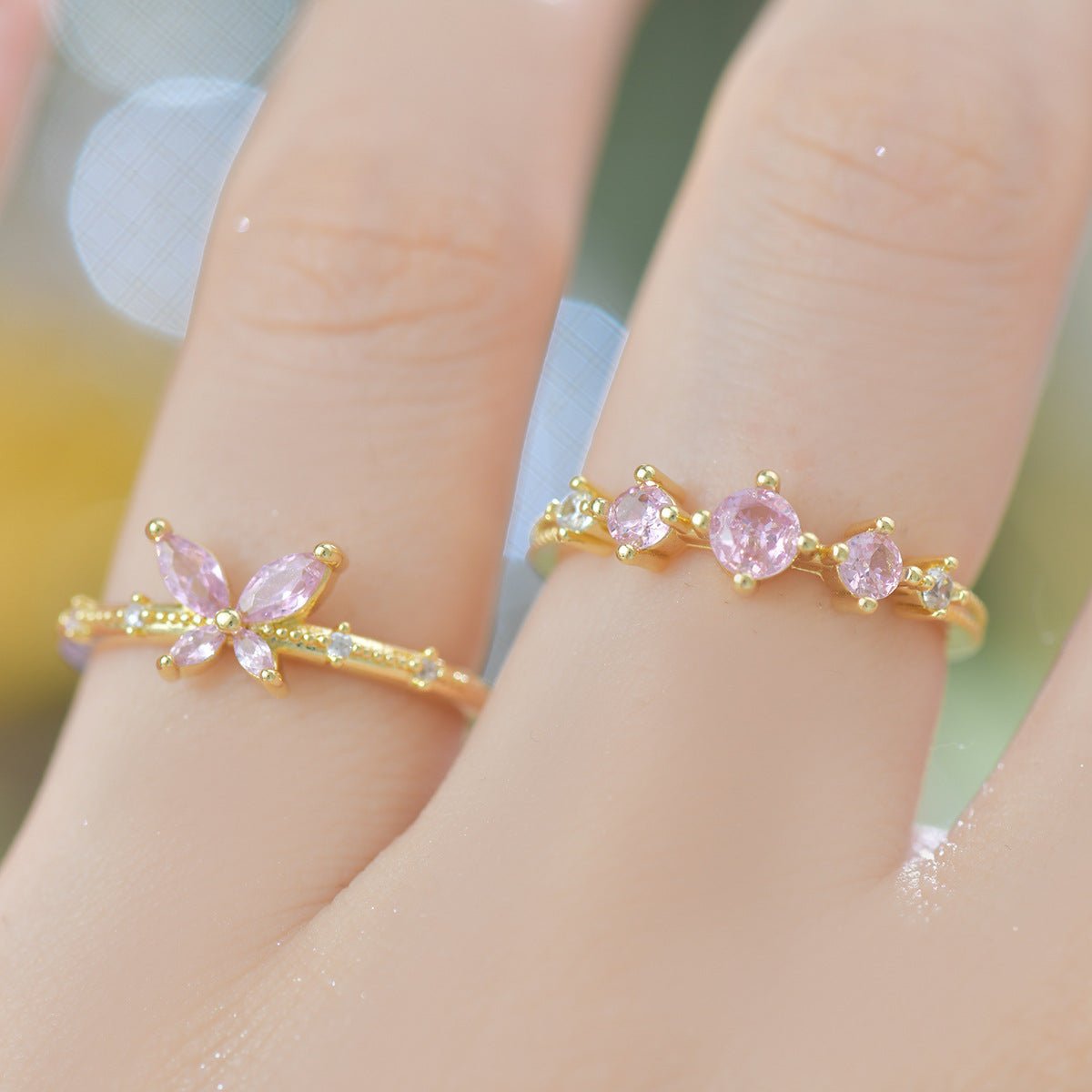 Rosaline Trilogy Ring in Gold - Gold - Plated - Abbott Atelier