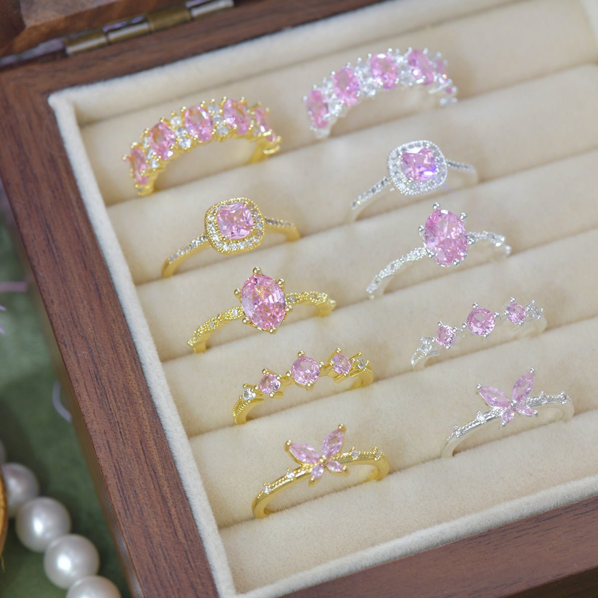 Rosaline Trilogy Ring in Gold - Gold - Plated - Abbott Atelier