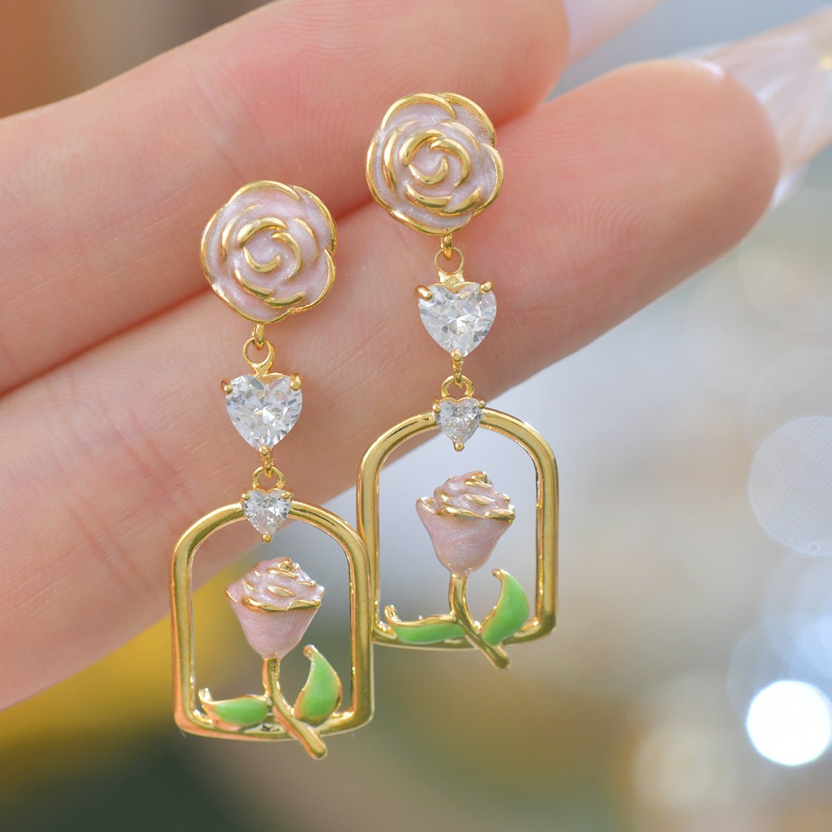 Rose Garden Earrings - Gold Plated - Abbott Atelier