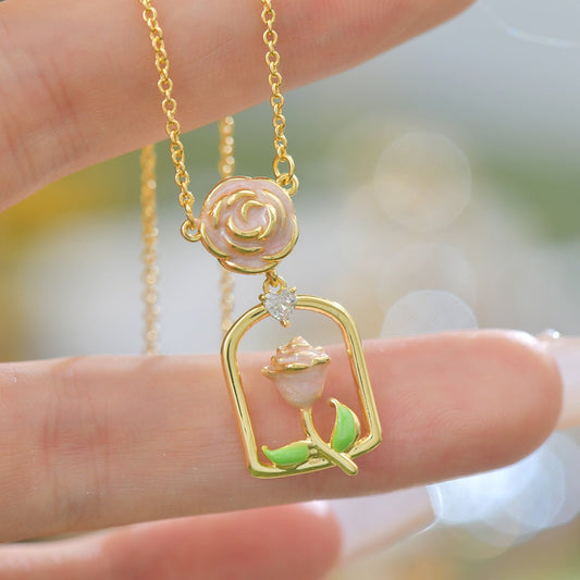 Rose Garden Necklace - Gold Plated - Abbott Atelier