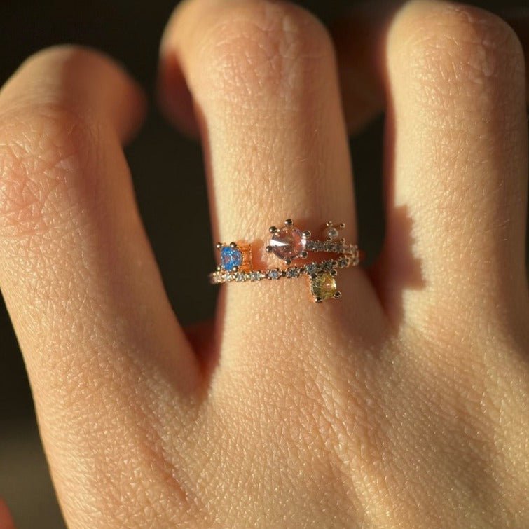 Rose Gold Nebula Ring - Gold - Plated - Abbott Atelier