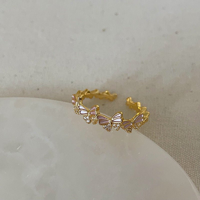 Rosy Flutter Ring - Gold - Plated - Abbott Atelier