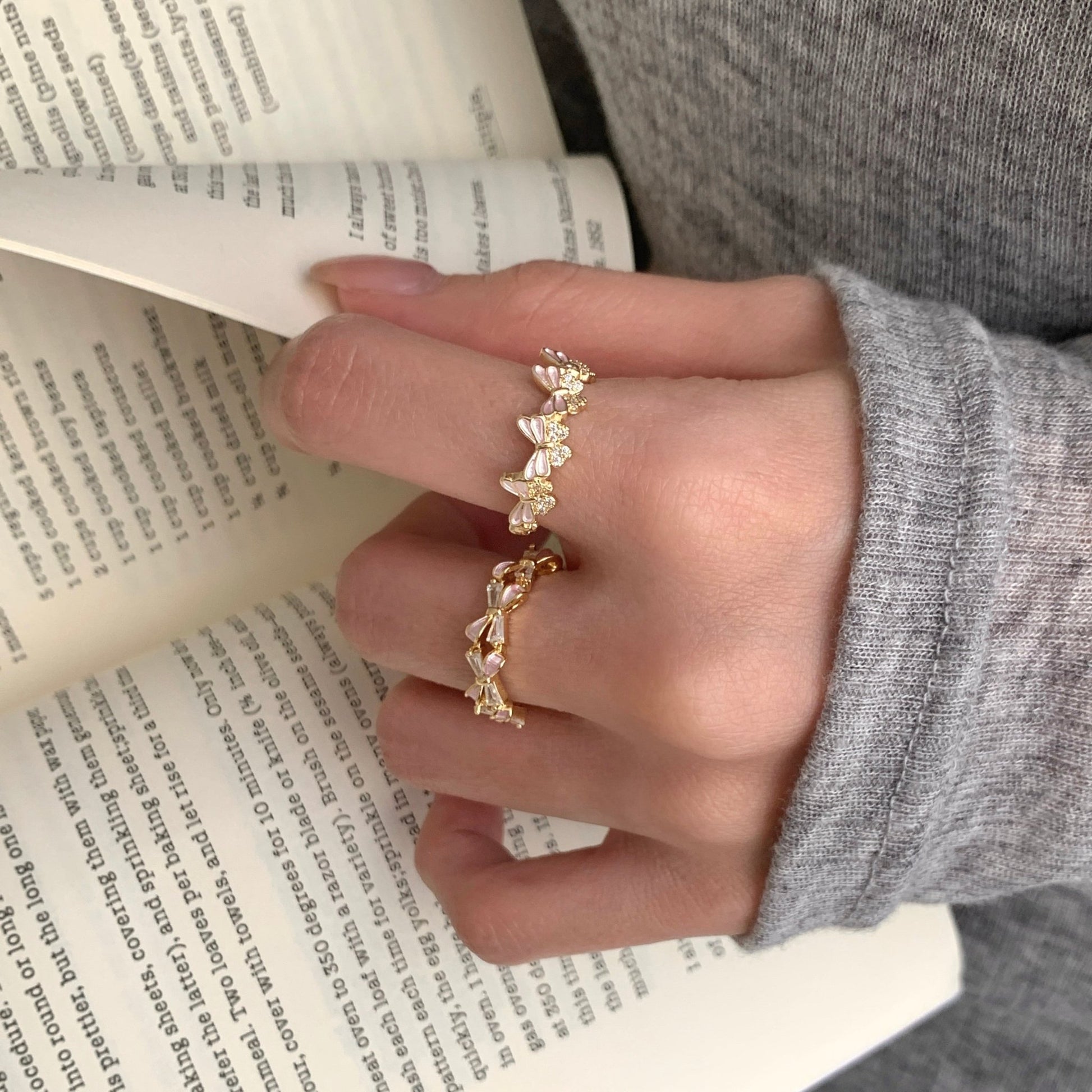 Rosy Flutter Ring - Gold - Plated - Abbott Atelier