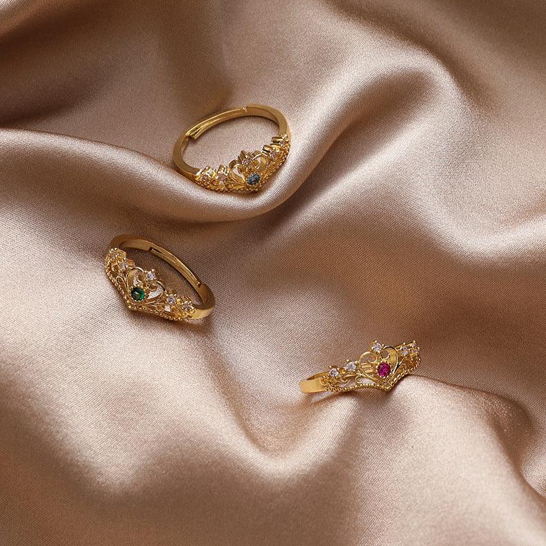 Royal Crown Ring (3 Colors) - Gold - Plated - Abbott Atelier