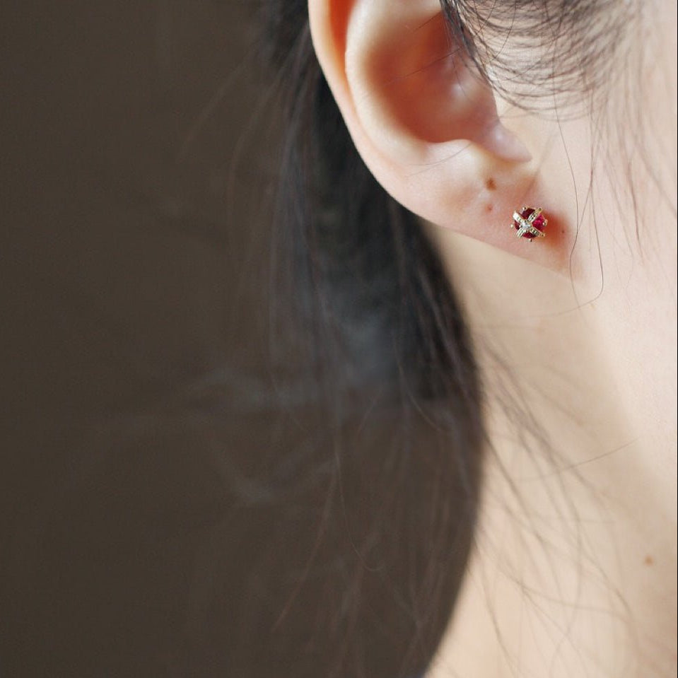 Royal Crown Stud Earrings - Hypoallergenic - Abbott Atelier