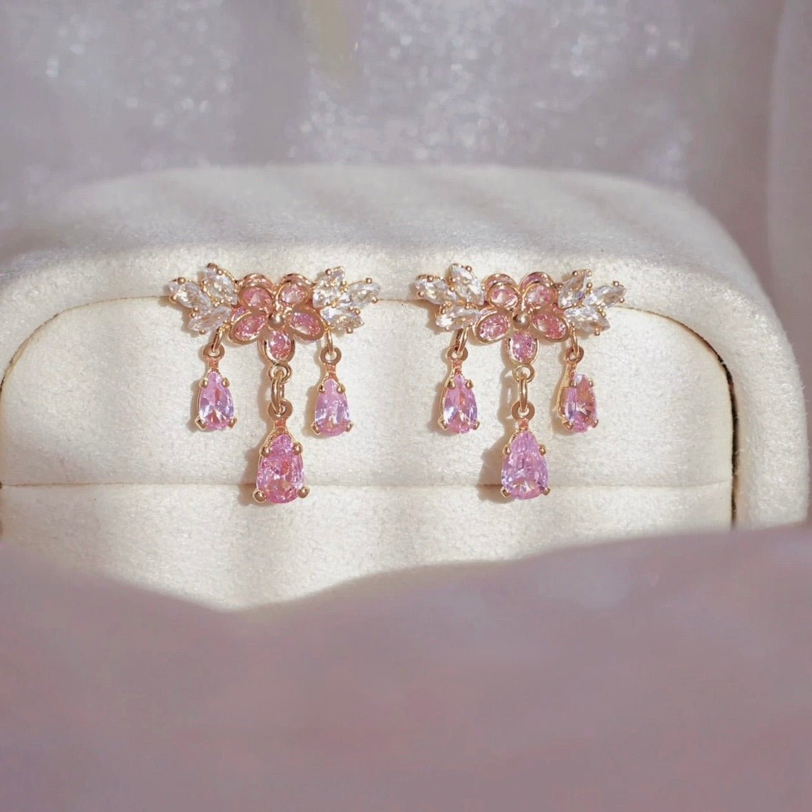 Sakura Larmes Earrings - Gold - Plated - Abbott Atelier