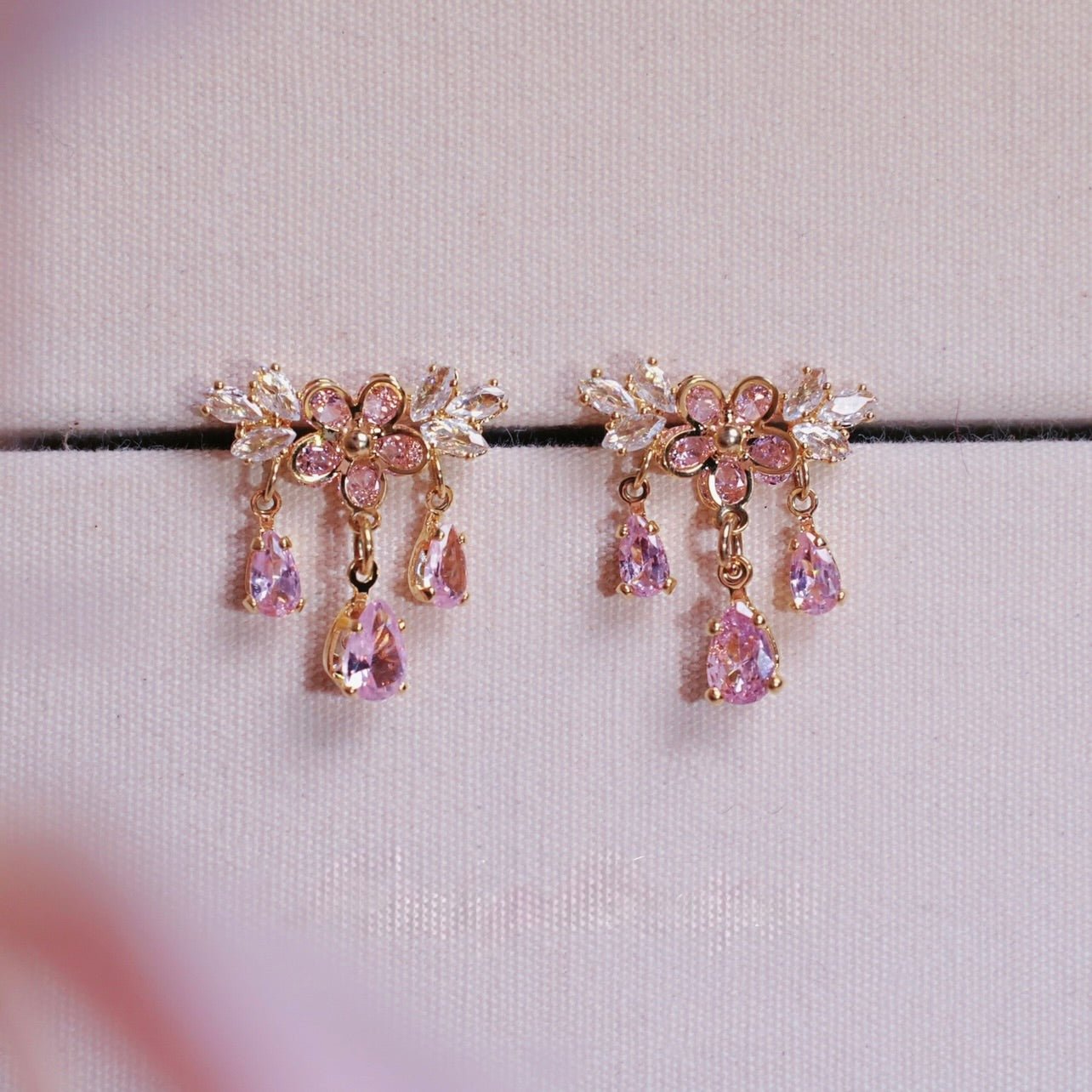 Sakura Larmes Earrings - Gold - Plated - Abbott Atelier