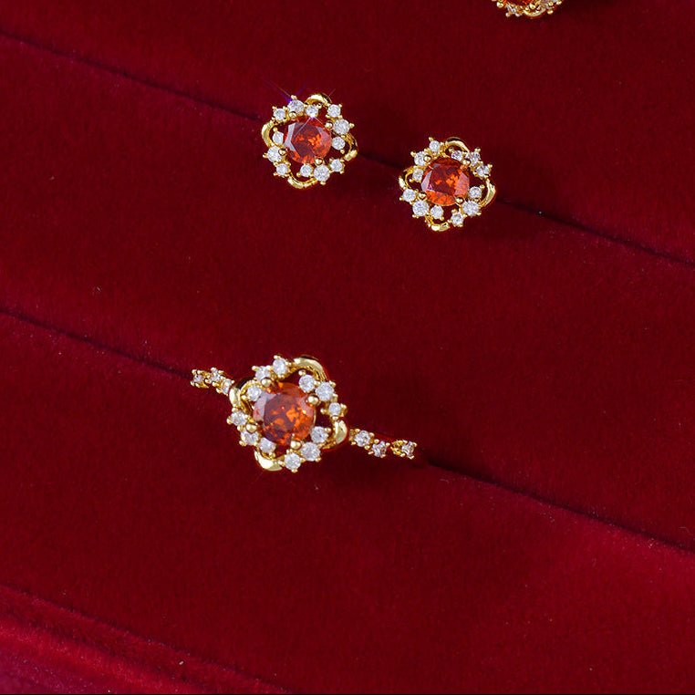 Scarlet Amorette Earrings - Hypoallergenic - Abbott Atelier