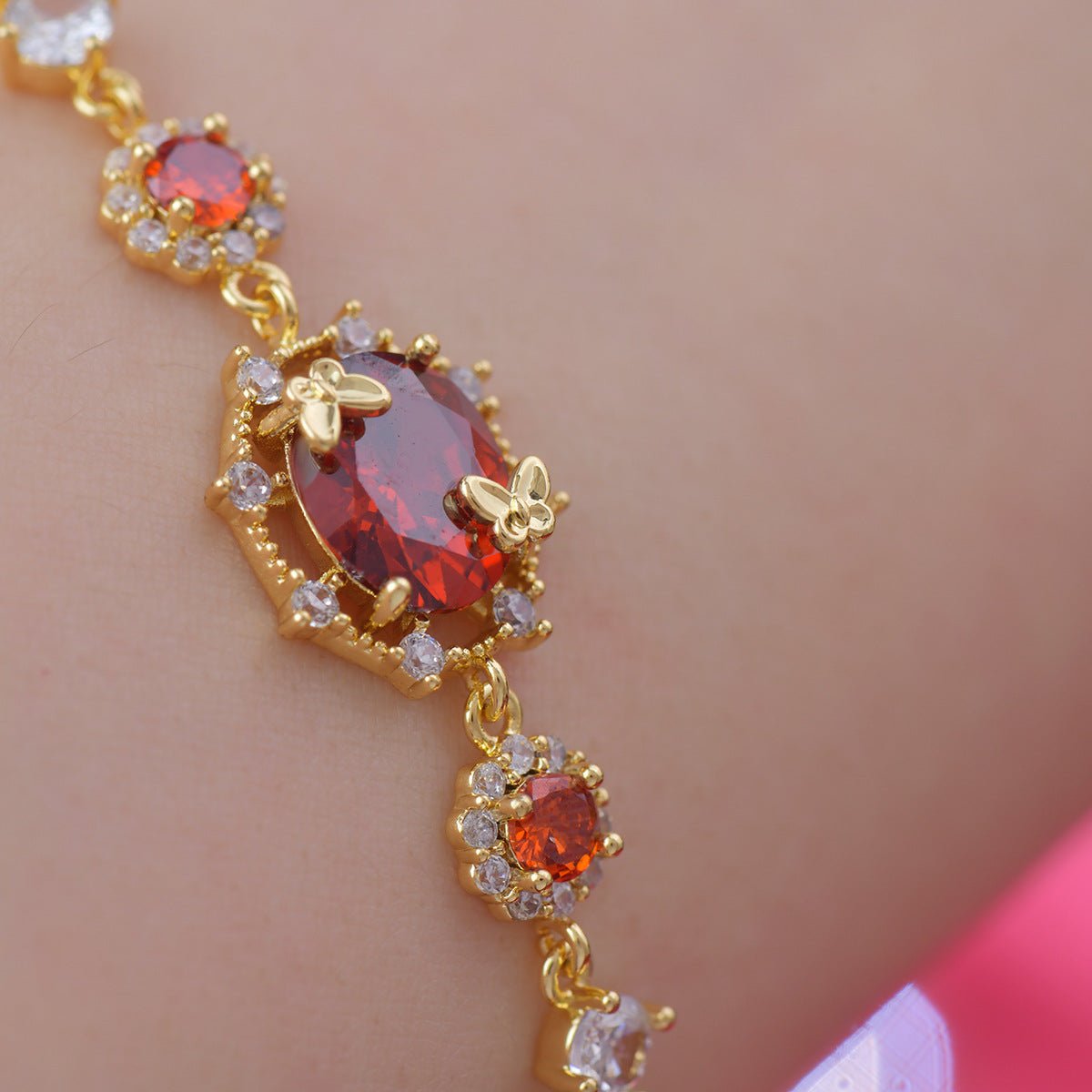 Scarlet Butterfly Bracelet - Gold Plated - Abbott Atelier
