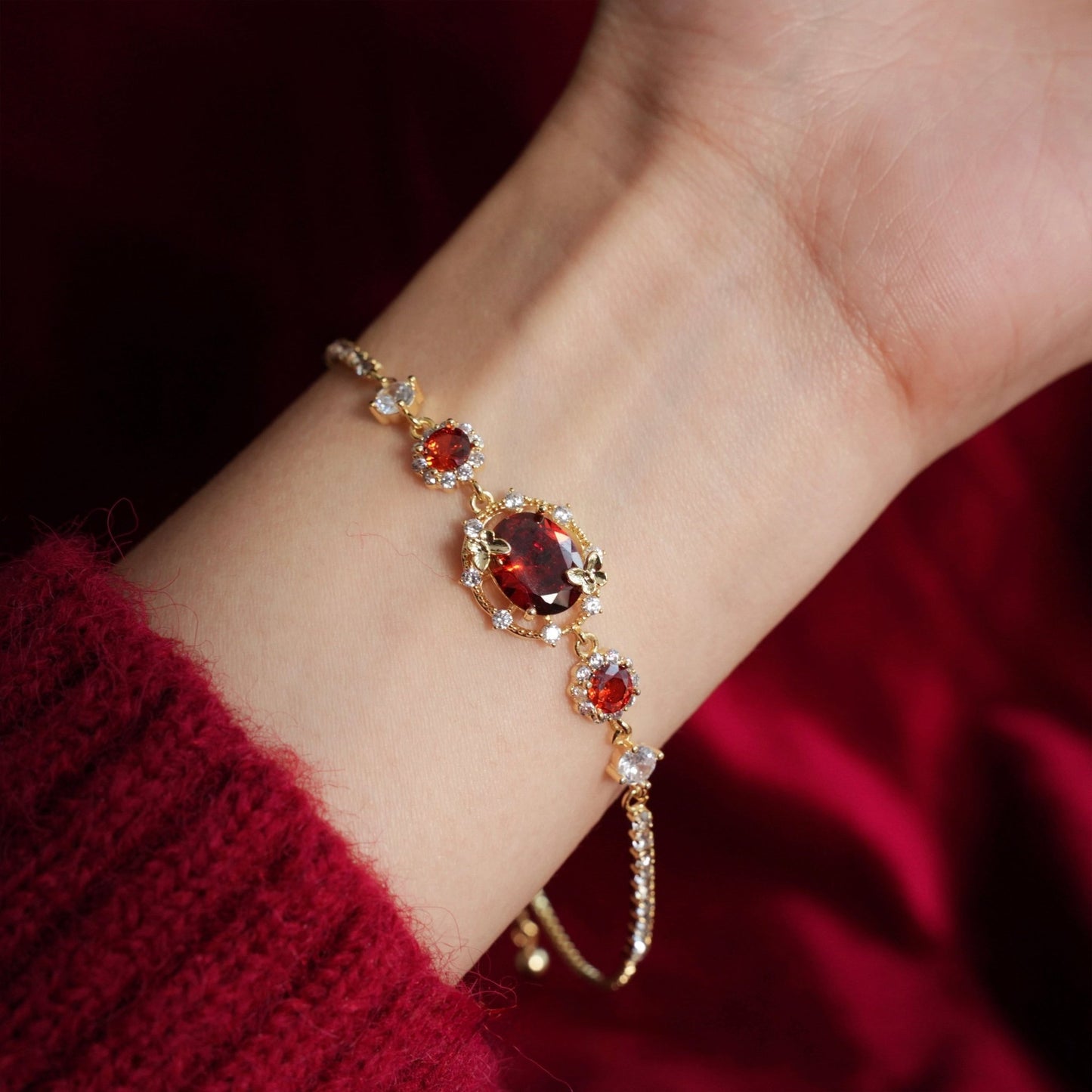Scarlet Butterfly Bracelet - Gold Plated - Abbott Atelier