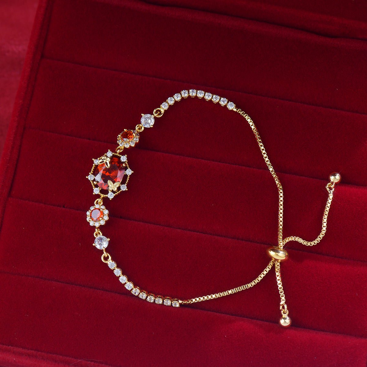 Scarlet Butterfly Bracelet - Gold Plated - Abbott Atelier
