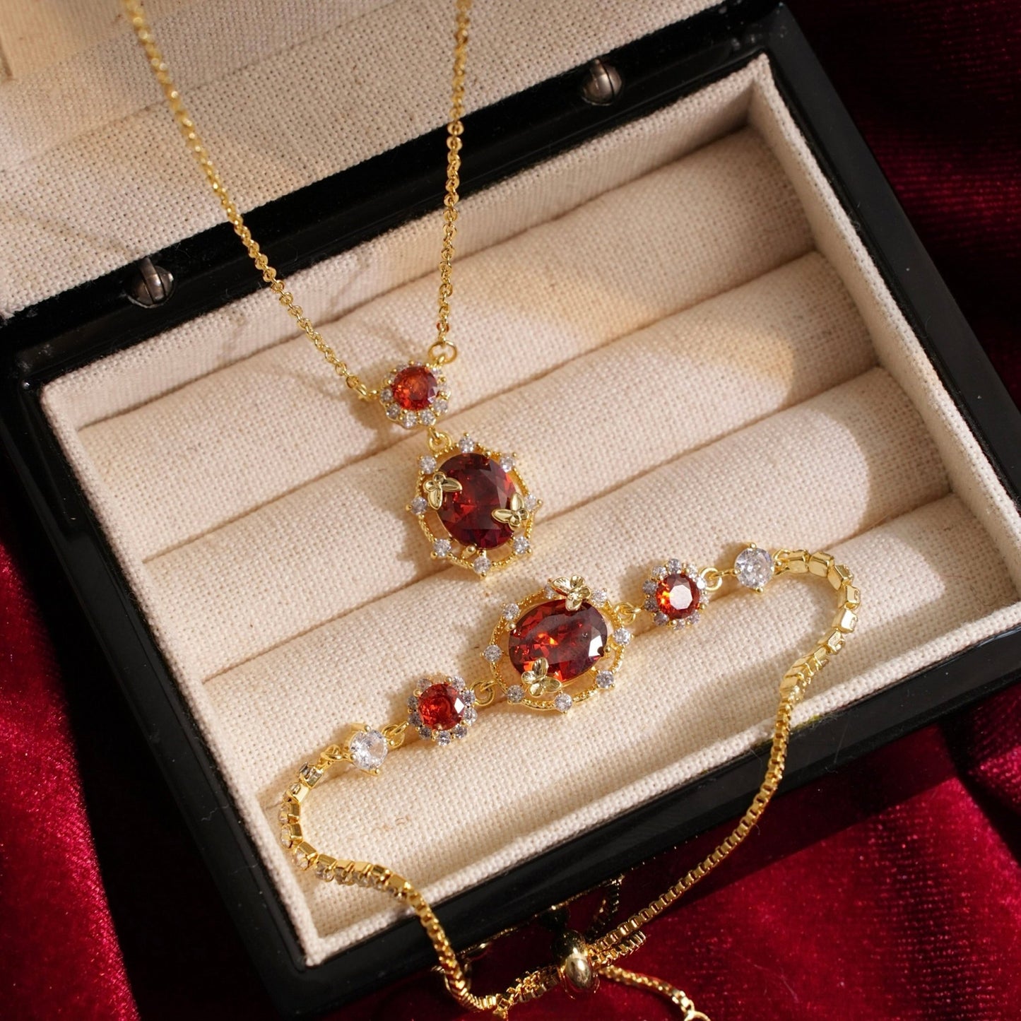Scarlet Butterfly Bracelet - Gold Plated - Abbott Atelier