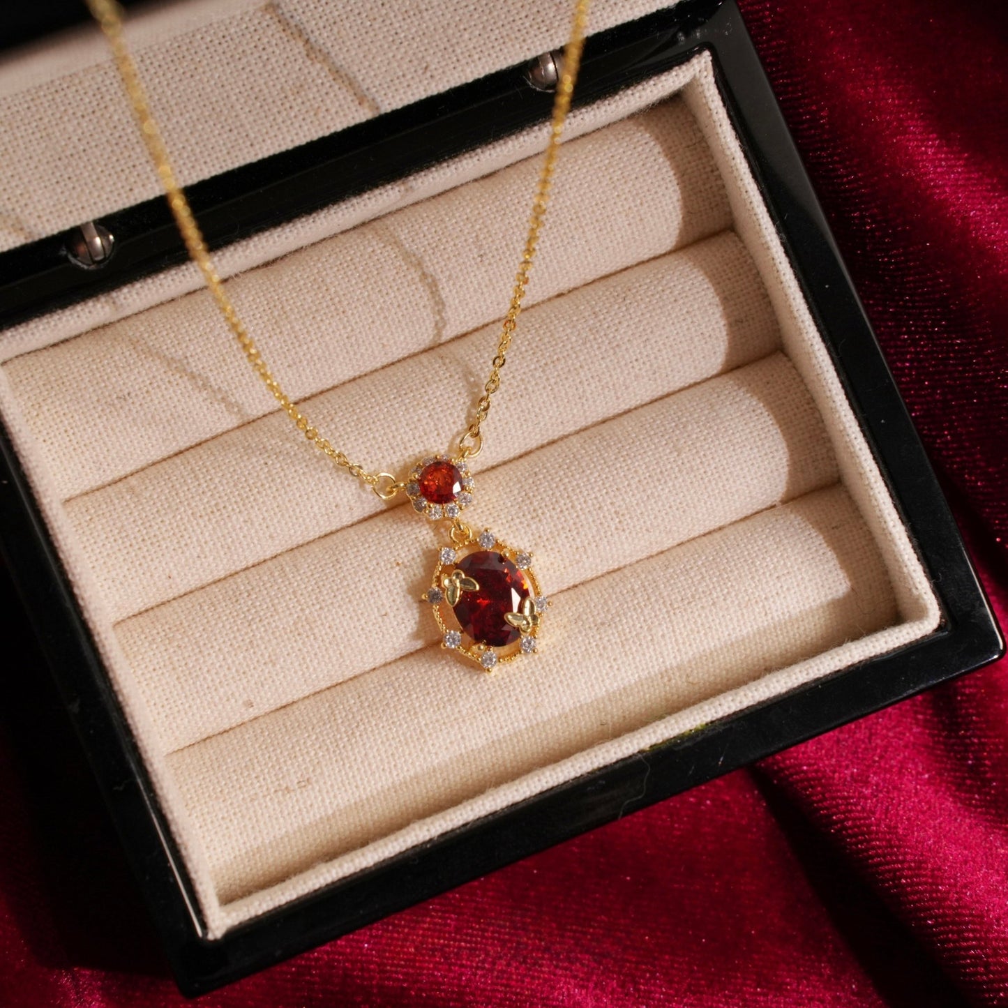 Scarlet Butterfly Necklace - Gold Plated - Abbott Atelier