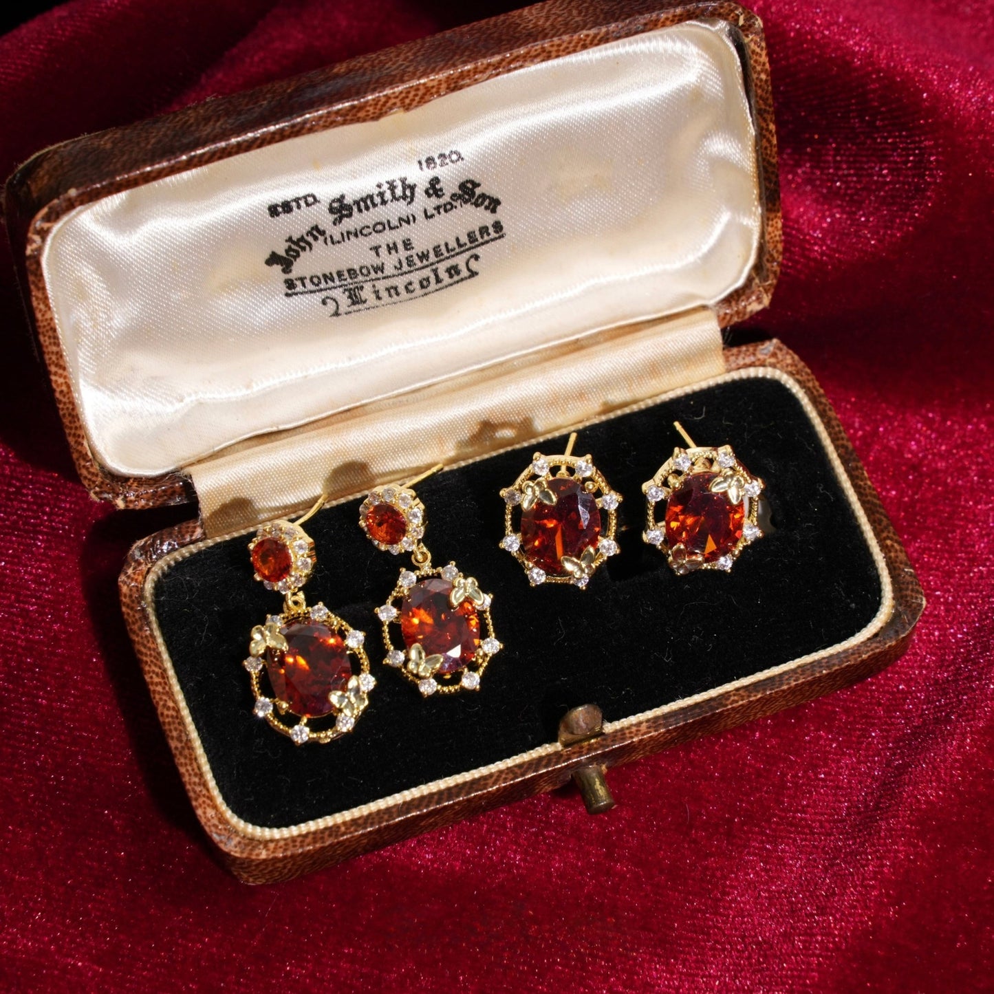 Scarlet Butterfly Stud Earrings - Gold Plated - Abbott Atelier