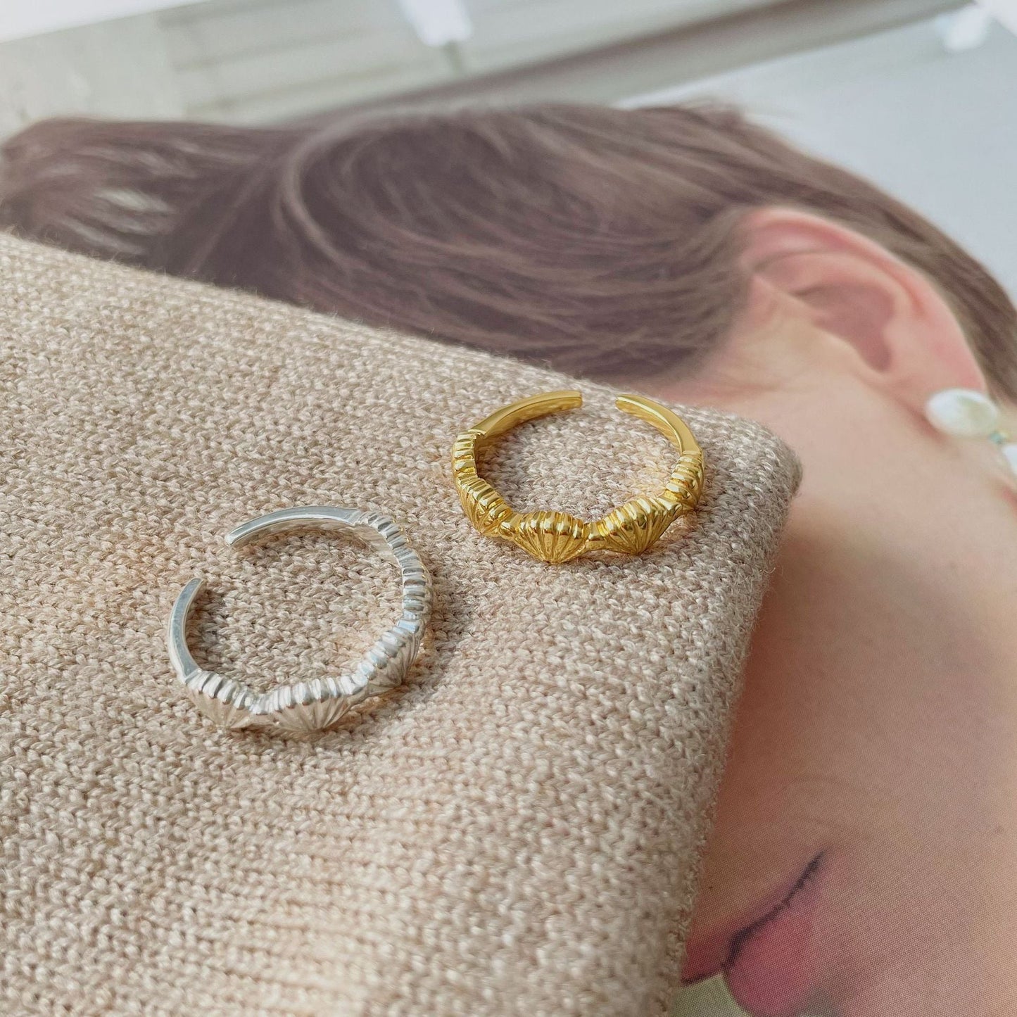 Seascape Ring (Solid Silver) - Hypoallergenic - Abbott Atelier