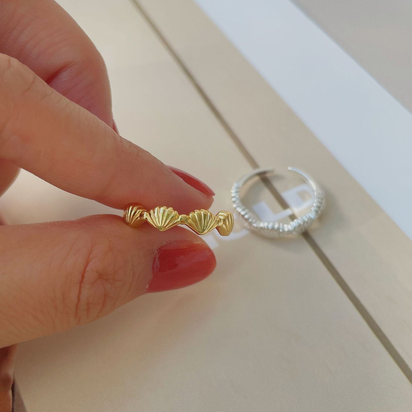 Seascape Ring (Solid Silver) - Hypoallergenic - Abbott Atelier