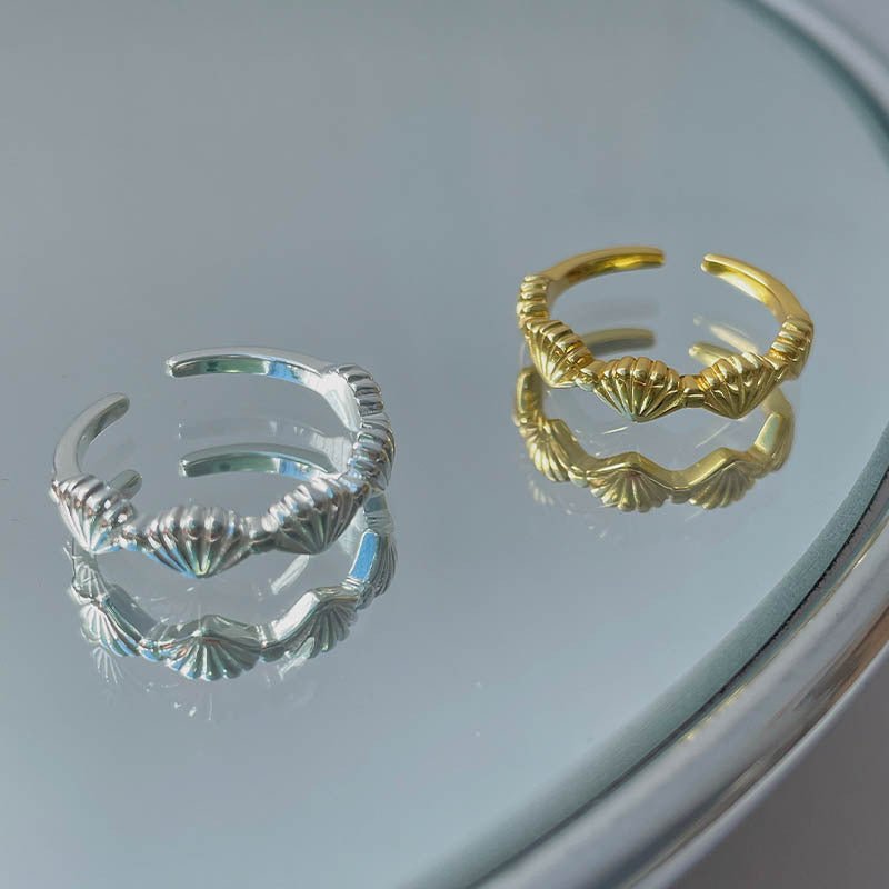 Seascape Ring (Solid Silver) - Hypoallergenic - Abbott Atelier