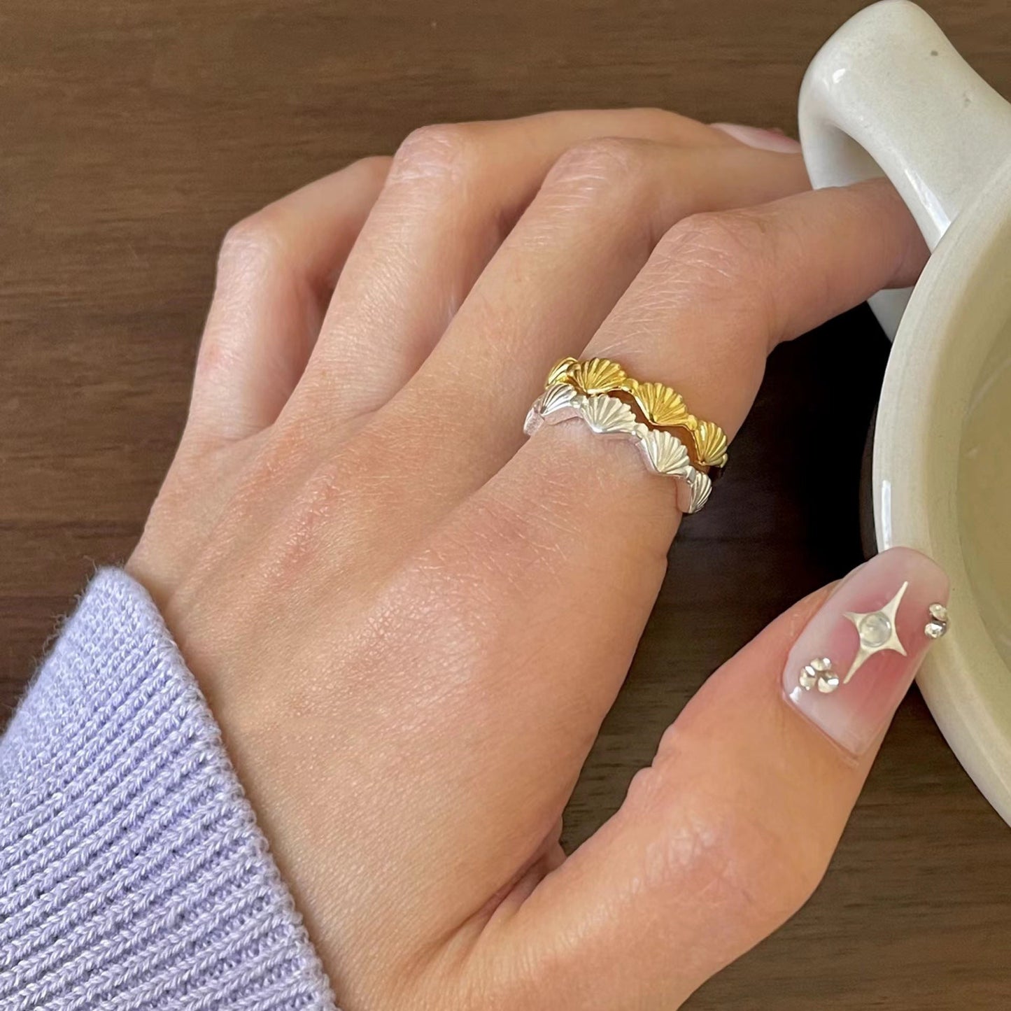 Seascape Ring (Solid Silver) - Hypoallergenic - Abbott Atelier