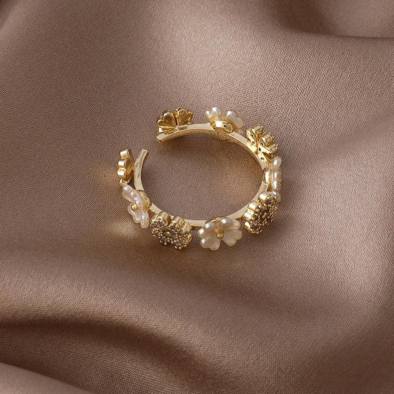 Shell Flower Ring - Gold - Plated - Abbott Atelier