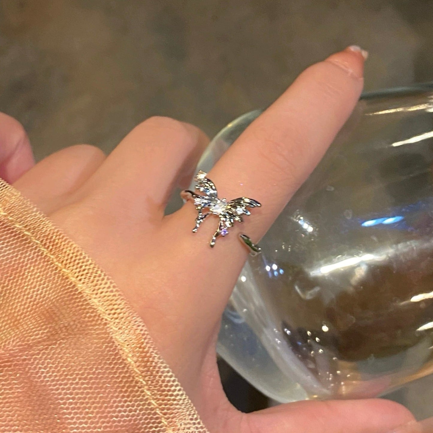 Silver Butterfly Ring - Lana - Gold - Plated - Abbott Atelier