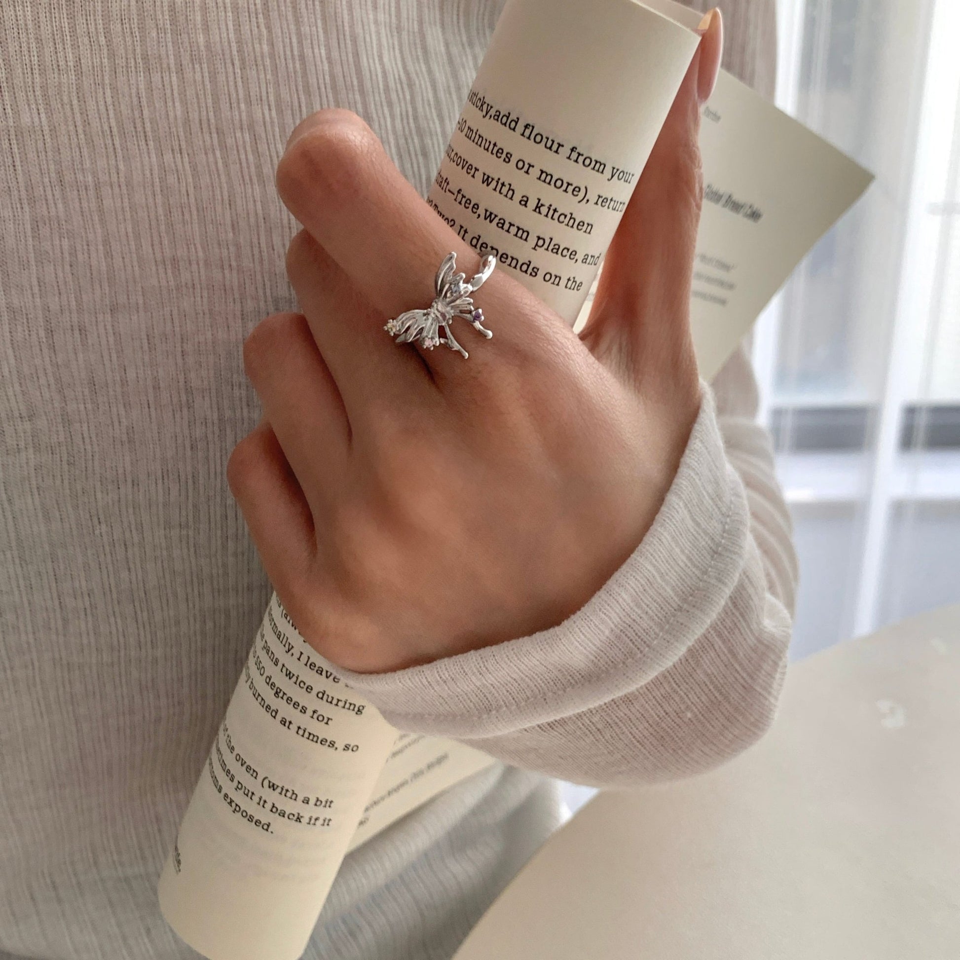 Silver Butterfly Ring - Lana - Gold - Plated - Abbott Atelier