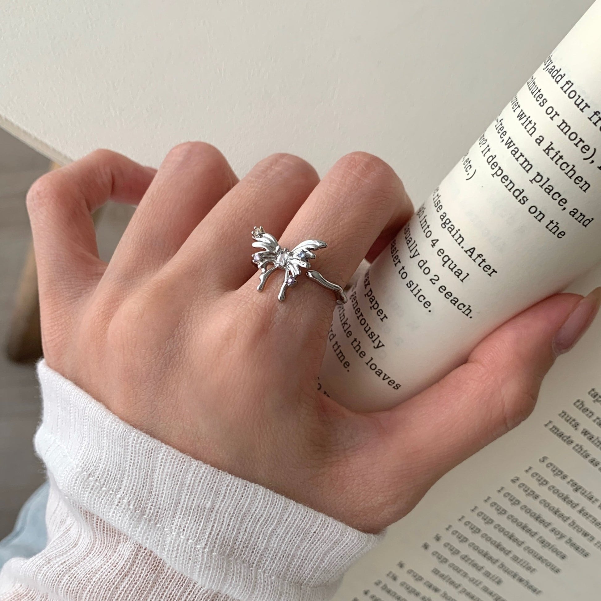 Silver Butterfly Ring - Lana - Gold - Plated - Abbott Atelier