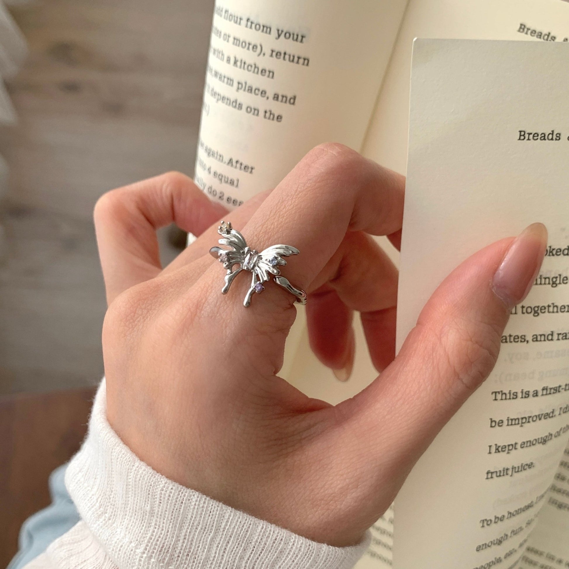 Silver Butterfly Ring - Lana - Gold - Plated - Abbott Atelier