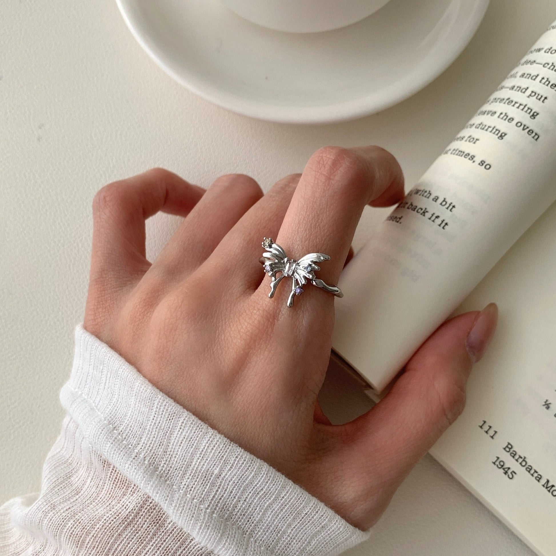 Silver Butterfly Ring - Lana - Gold - Plated - Abbott Atelier