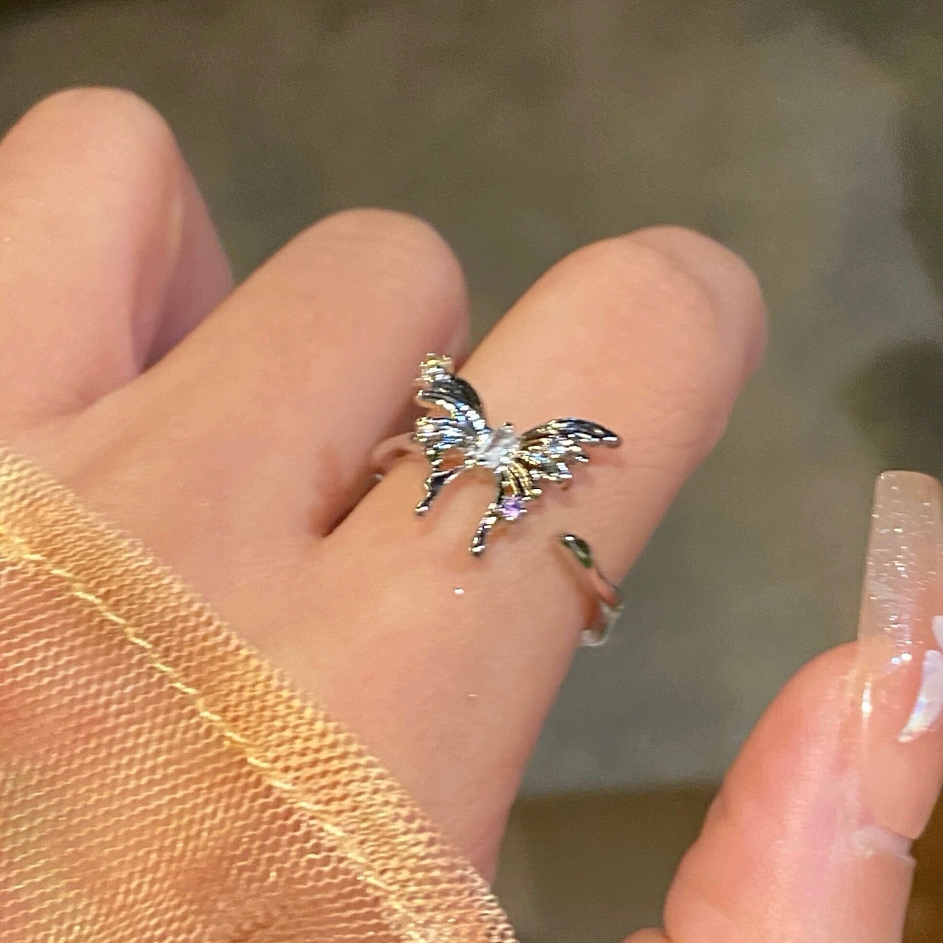 Silver Butterfly Ring - Lana - Gold - Plated - Abbott Atelier