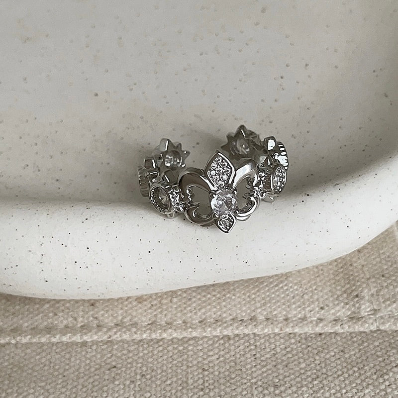 Silver Iris Ring - Gold - Plated - Abbott Atelier