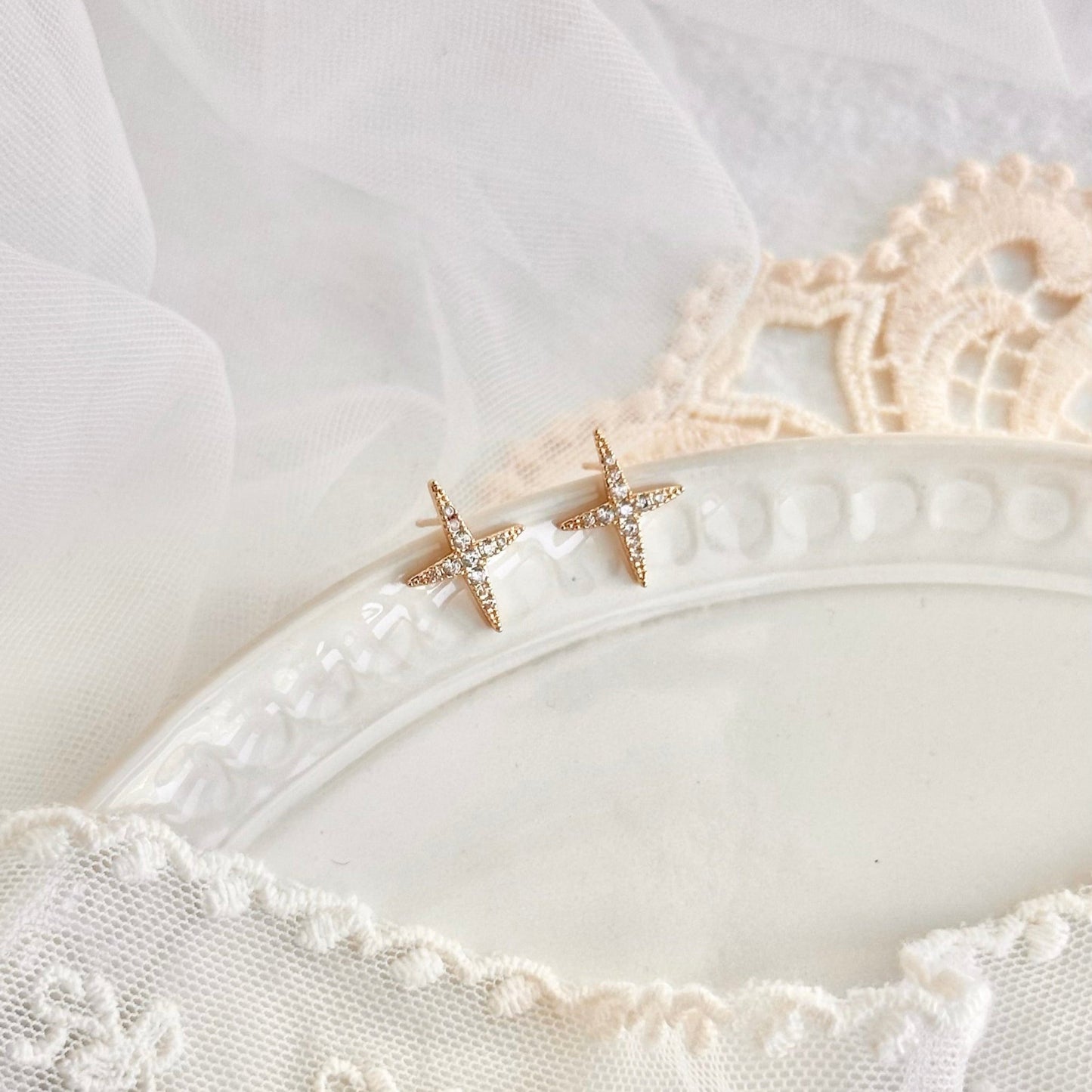 Sparkle Stud Earrings - Hypoallergenic - Abbott Atelier