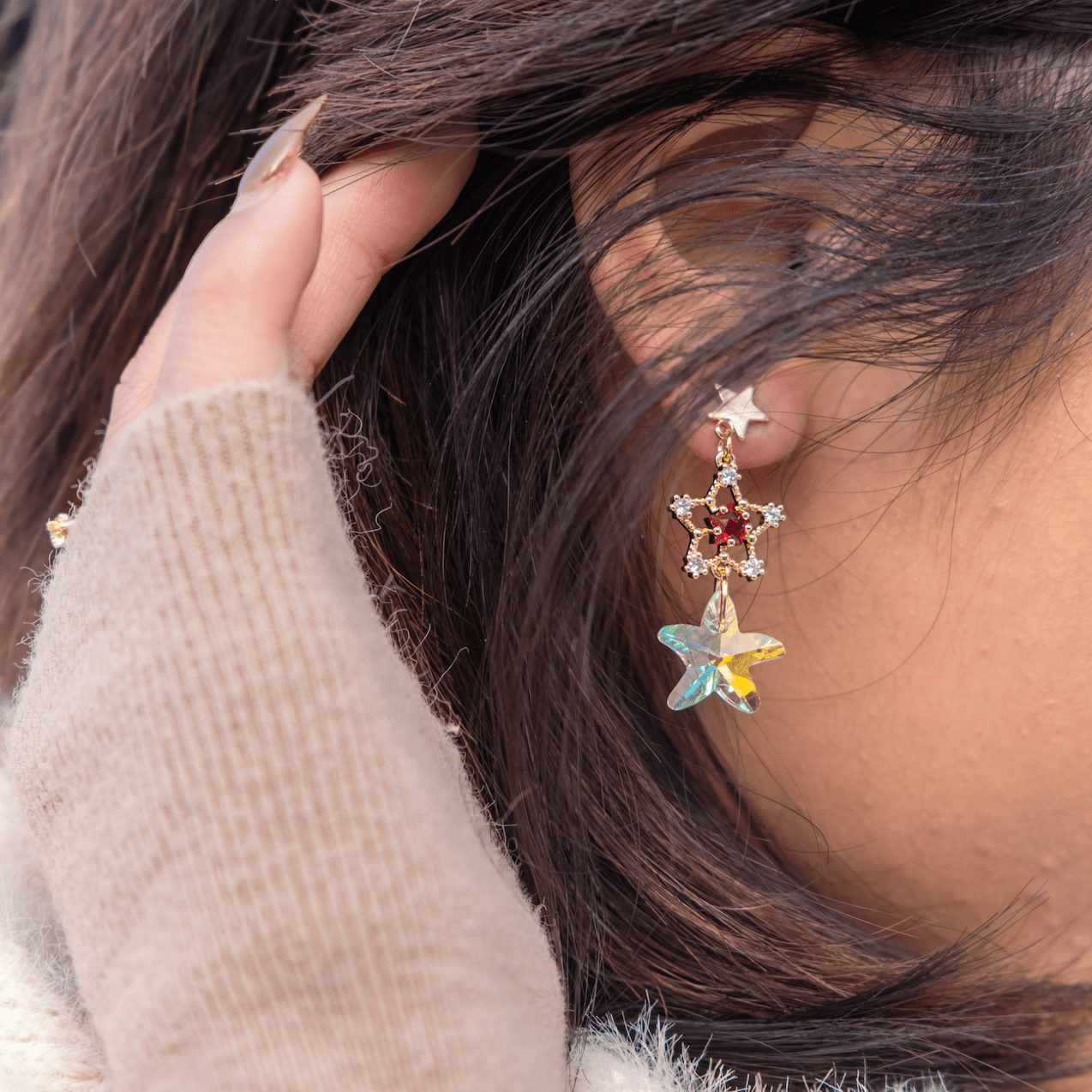 Star Earrings - Danica - Hypoallergenic - Abbott Atelier