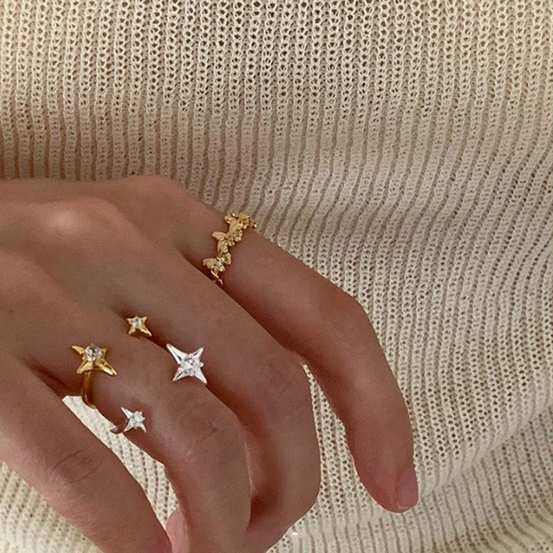Starlit Wish Ring in Gold - Gold - Plated - Abbott Atelier