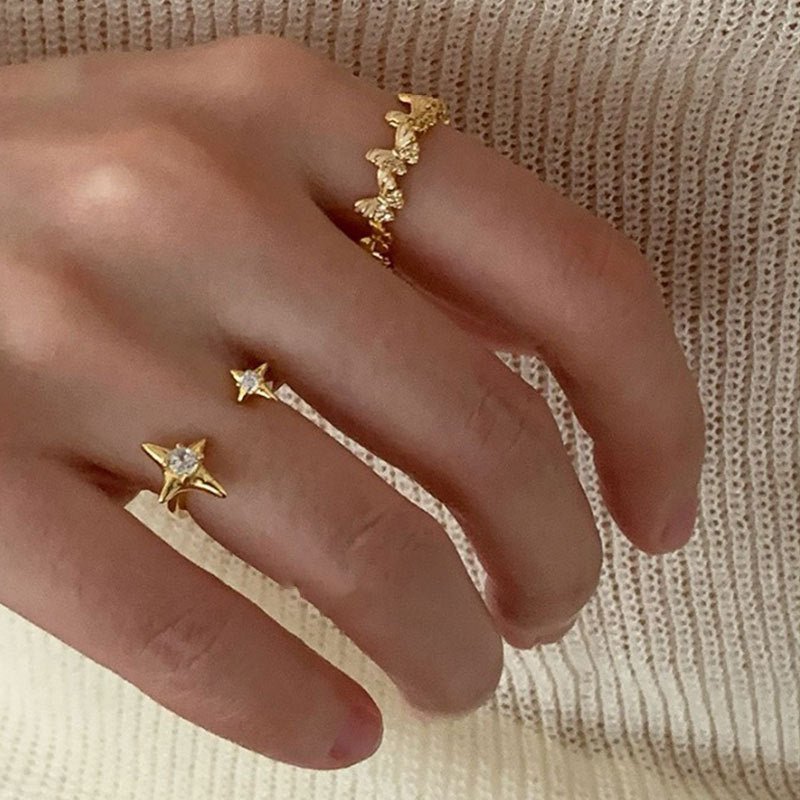 Starlit Wish Ring in Gold - Gold - Plated - Abbott Atelier