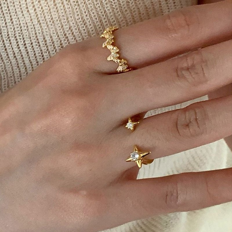 Starlit Wish Ring in Gold - Gold - Plated - Abbott Atelier