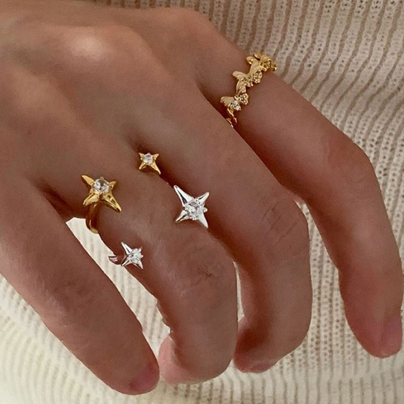 Starlit Wish Ring in Silver - Gold - Plated - Abbott Atelier