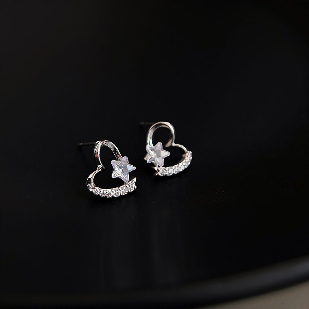 Stellar Heart Earrings - Hypoallergenic - Abbott Atelier
