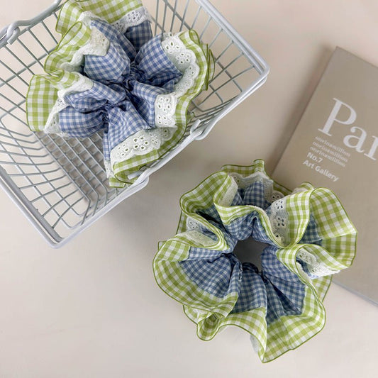 Summer Gingham Scrunchie - For Hair - Abbott Atelier