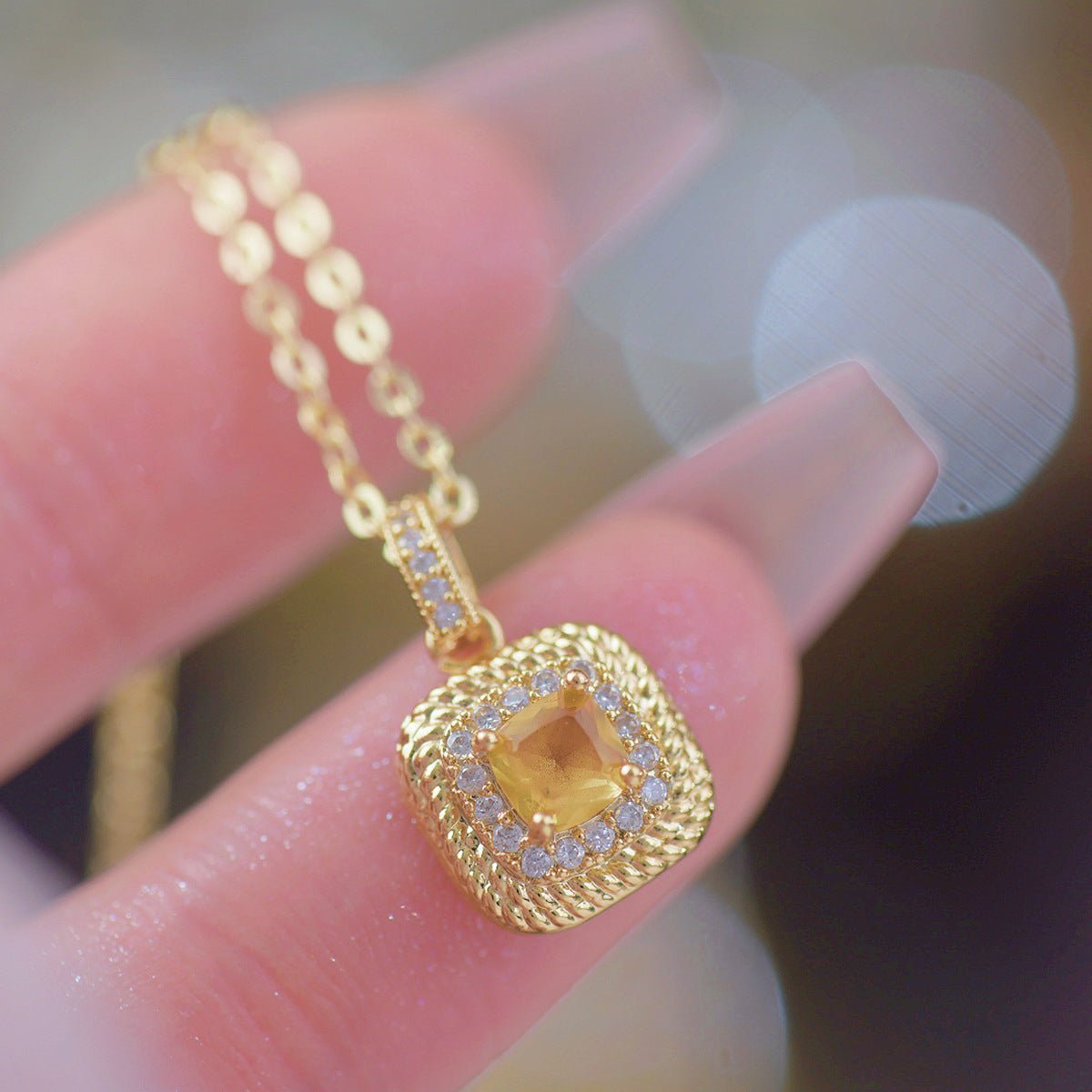 Sunlight Halo Necklace - Gold Plated - Abbott Atelier