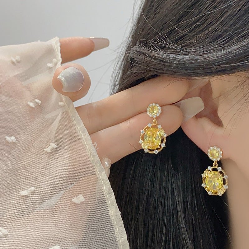 Sunshine Butterfly Drop Earrings - Gold Plated - Abbott Atelier