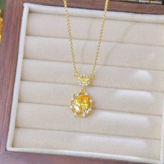 Sunshine Butterfly Necklace - Gold Plated - Abbott Atelier